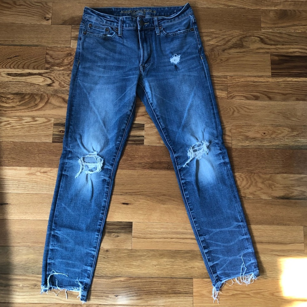 American Eagle extreme flex, slim skinny, distressed, men's size 29 x 30